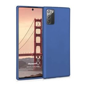 Microsonic Matte Silicone Samsung Galaxy Note 20 Lacivert Cep Telefonu Kılıfı