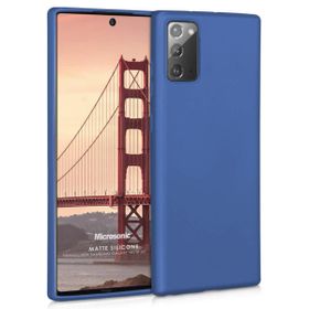 Microsonic Matte Silicone Samsung Galaxy Note 20 Lacivert Cep Telefonu Kılıfı