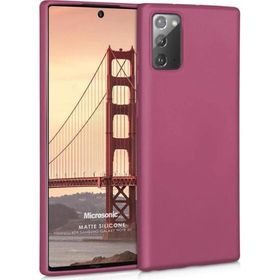 Microsonic Matte Silicone Samsung Galaxy Note 20 Mor Cep Telefonu Kılıfı