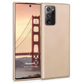 Microsonic Matte Silicone Samsung Galaxy Note 20 Ultra Gold Kılıf