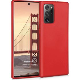 Microsonic Matte Silicone Samsung Galaxy Note 20 Ultra Kırmızı Kılıf