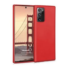 Microsonic Matte Silicone Samsung Galaxy Note 20 Ultra Kırmızı Kılıf