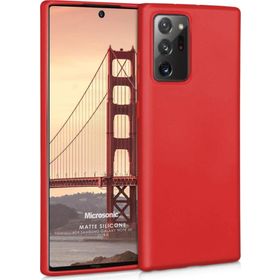 Microsonic Matte Silicone Samsung Galaxy Note 20 Ultra Kırmızı Kılıf
