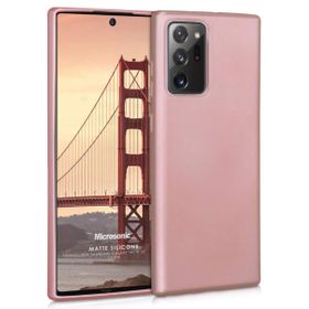 Microsonic Matte Silicone Samsung Galaxy Note 20 Ultra Rose Gold Cep Telefonu Kılıfı