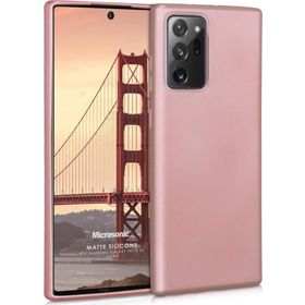 Microsonic Matte Silicone Samsung Galaxy Note 20 Ultra Rose Gold Cep Telefonu Kılıfı