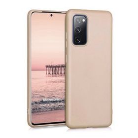 Microsonic Matte Silicone Samsung Galaxy S20 FE Gold Cep Telefonu Kılıfı