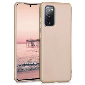 Microsonic Matte Silicone Samsung Galaxy S20 FE Gold Cep Telefonu Kılıfı
