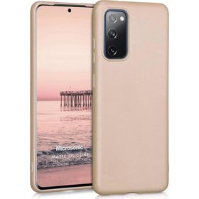 Microsonic Matte Silicone Samsung Galaxy S20 FE Gold Cep Telefonu Kılıfı