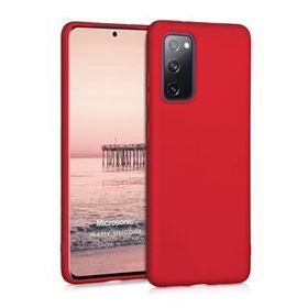 Microsonic Matte Silicone Samsung Galaxy S20 FE Kırmızı Kılıf