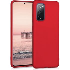 Microsonic Matte Silicone Samsung Galaxy S20 FE Kırmızı Kılıf
