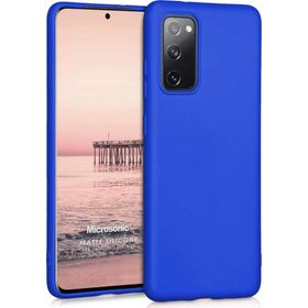 Microsonic Matte Silicone Samsung Galaxy S20 FE Mavi Cep Telefonu Kılıfı