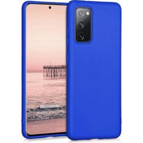 Microsonic Matte Silicone Samsung Galaxy S20 FE Mavi Cep Telefonu Kılıfı