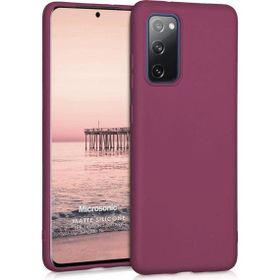 Microsonic Matte Silicone Samsung Galaxy S20 FE Mor Cep Telefonu Kılıfı