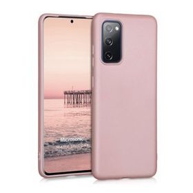 Microsonic Matte Silicone Samsung Galaxy S20 FE Rose Gold Cep Telefonu Kılıfı
