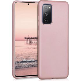 Microsonic Matte Silicone Samsung Galaxy S20 FE Rose Gold Cep Telefonu Kılıfı