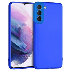 Microsonic Matte Silicone Samsung Galaxy S21 FE Mavi Cep Telefonu Kılıfı