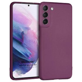 Microsonic Matte Silicone Samsung Galaxy S21 FE Mor Cep Telefonu Kılıfı