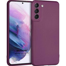 Microsonic Matte Silicone Samsung Galaxy S21 FE Mor Cep Telefonu Kılıfı