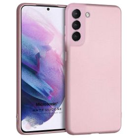 Microsonic Matte Silicone Samsung Galaxy S21 FE Rose Gold Cep Telefonu Kılıfı