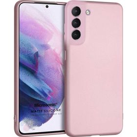 Microsonic Matte Silicone Samsung Galaxy S21 FE Rose Gold Cep Telefonu Kılıfı