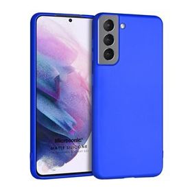 Microsonic Matte Silicone Samsung Galaxy S21 Mavi Cep Telefonu Kılıfı