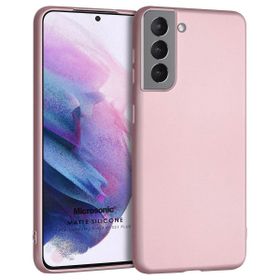 Microsonic Matte Silicone Samsung Galaxy S21 Plus Rose Gold Cep Telefonu Kılıfı
