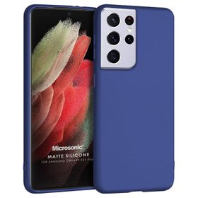 Microsonic Matte Silicone Samsung Galaxy S21 Ultra Siyah Kılıf