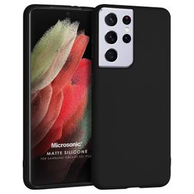 Microsonic Matte Silicone Samsung Galaxy S21 Ultra Siyah Kılıf