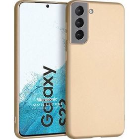 Microsonic Matte Silicone Samsung Galaxy S22 Gold Cep Telefonu Kılıfı