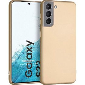 Microsonic Matte Silicone Samsung Galaxy S22 Gold Cep Telefonu Kılıfı