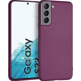 Microsonic Matte Silicone Samsung Galaxy S22 Mor Cep Telefonu Kılıfı
