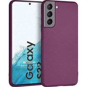 Microsonic Matte Silicone Samsung Galaxy S22 Mor Cep Telefonu Kılıfı