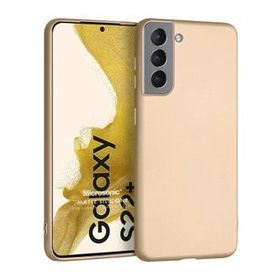 Microsonic Matte Silicone Samsung Galaxy S22 Plus Gold Cep Telefonu Kılıfı