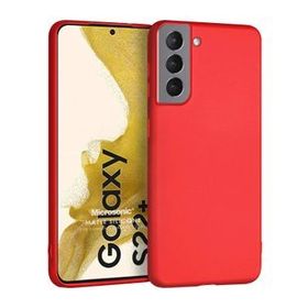 Microsonic Matte Silicone Samsung Galaxy S22 Plus Kırmızı Kılıf