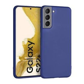 Microsonic Matte Silicone Samsung Galaxy S22 Plus Lacivert Cep Telefon Kılıf