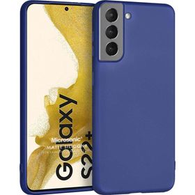 Microsonic Matte Silicone Samsung Galaxy S22 Plus Lacivert Cep Telefon Kılıf