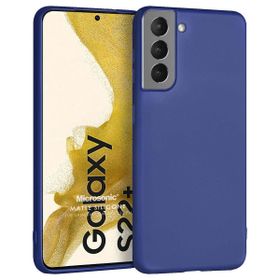 Microsonic Matte Silicone Samsung Galaxy S22 Plus Lacivert Cep Telefon Kılıf