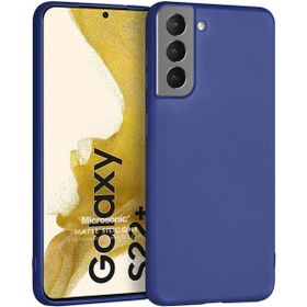 Microsonic Matte Silicone Samsung Galaxy S22 Plus Lacivert Cep Telefon Kılıf
