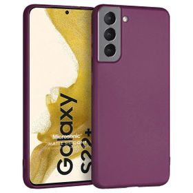 Microsonic Matte Silicone Samsung Galaxy S22 Plus Mor Cep Telefonu Kılıfı