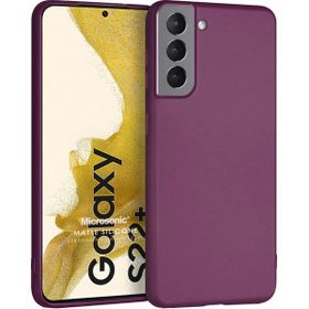 Microsonic Matte Silicone Samsung Galaxy S22 Plus Mor Cep Telefonu Kılıfı