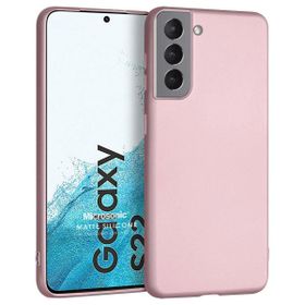 Microsonic Matte Silicone Samsung Galaxy S22 Rose Gold Cep Telefonu Kılıfı