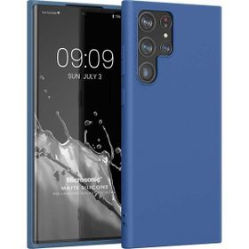 Microsonic Matte Silicone Samsung Galaxy S22 Ultra Lacivert Kılıf