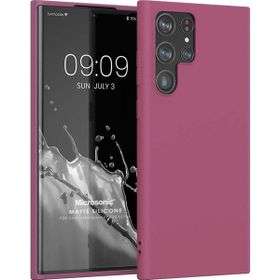 Microsonic Matte Silicone Samsung Galaxy S22 Ultra Mor Cep Telefonu Kılıfı