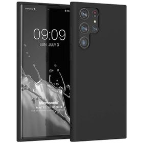Microsonic Matte Silicone Samsung Galaxy S22 Ultra Siyah Kılıf