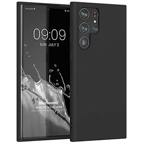 Microsonic Matte Silicone Samsung Galaxy S22 Ultra Siyah Kılıf