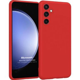 Microsonic Matte Silicone Samsung Galaxy S23 FE Kırmızı Kılıf