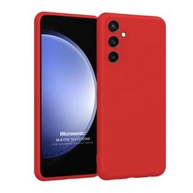 Microsonic Matte Silicone Samsung Galaxy S23 FE Kırmızı Kılıf