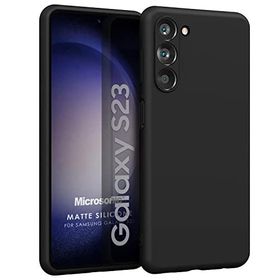 Microsonic Matte Silicone Samsung Galaxy S23 Siyah Kılıf
