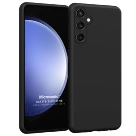Microsonic Matte Silicone Samsung Galaxy S23 Siyah Kılıf