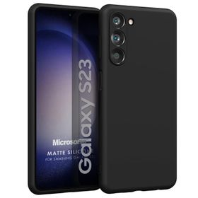 Microsonic Matte Silicone Samsung Galaxy S23 Siyah Kılıf